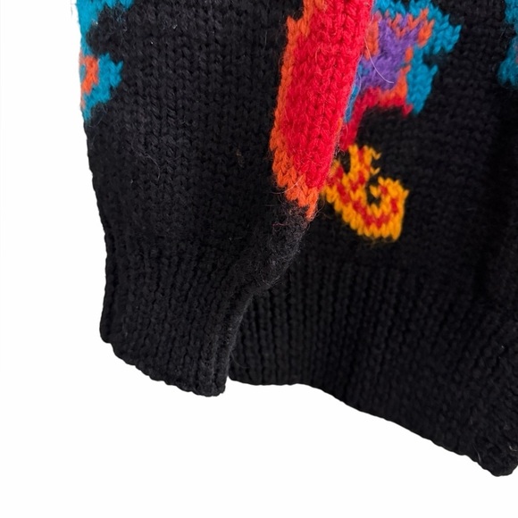 Vintage CRESCENDO Wool Cardigan Sweater Size Medium - Picture 4 of 7